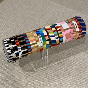 Rainbow tile bracelets